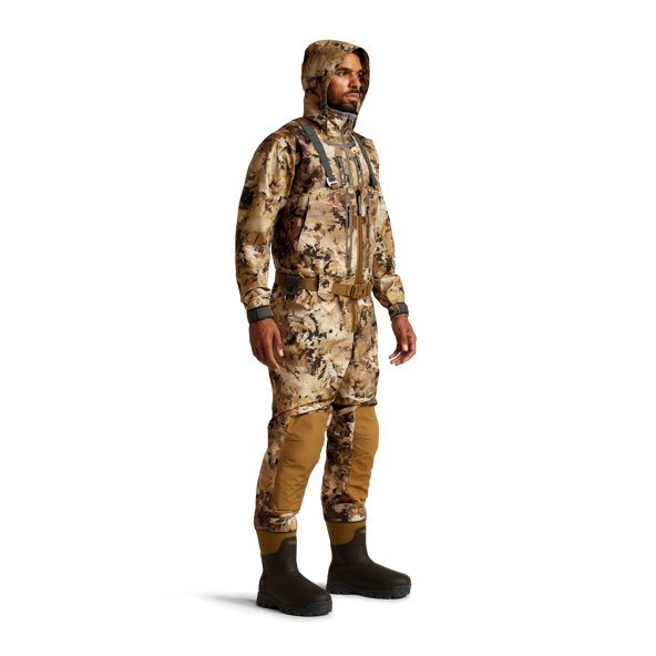 Breathable Camo Hunting Waders With Front Zipper And Remove Cotton Liner