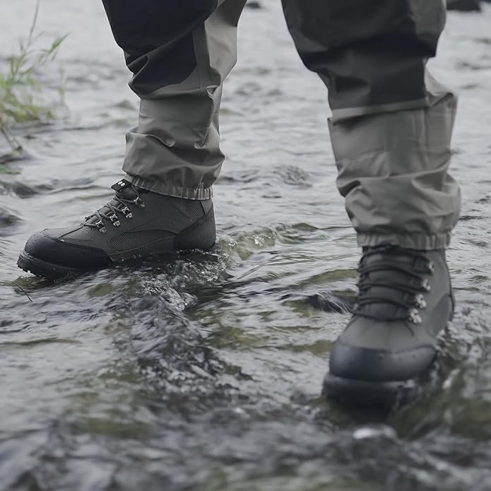 Langland Wading Boots for Men,Anti-Slip Rubble Sole Comfortable Durable Material Good for Fishing Or Hunting